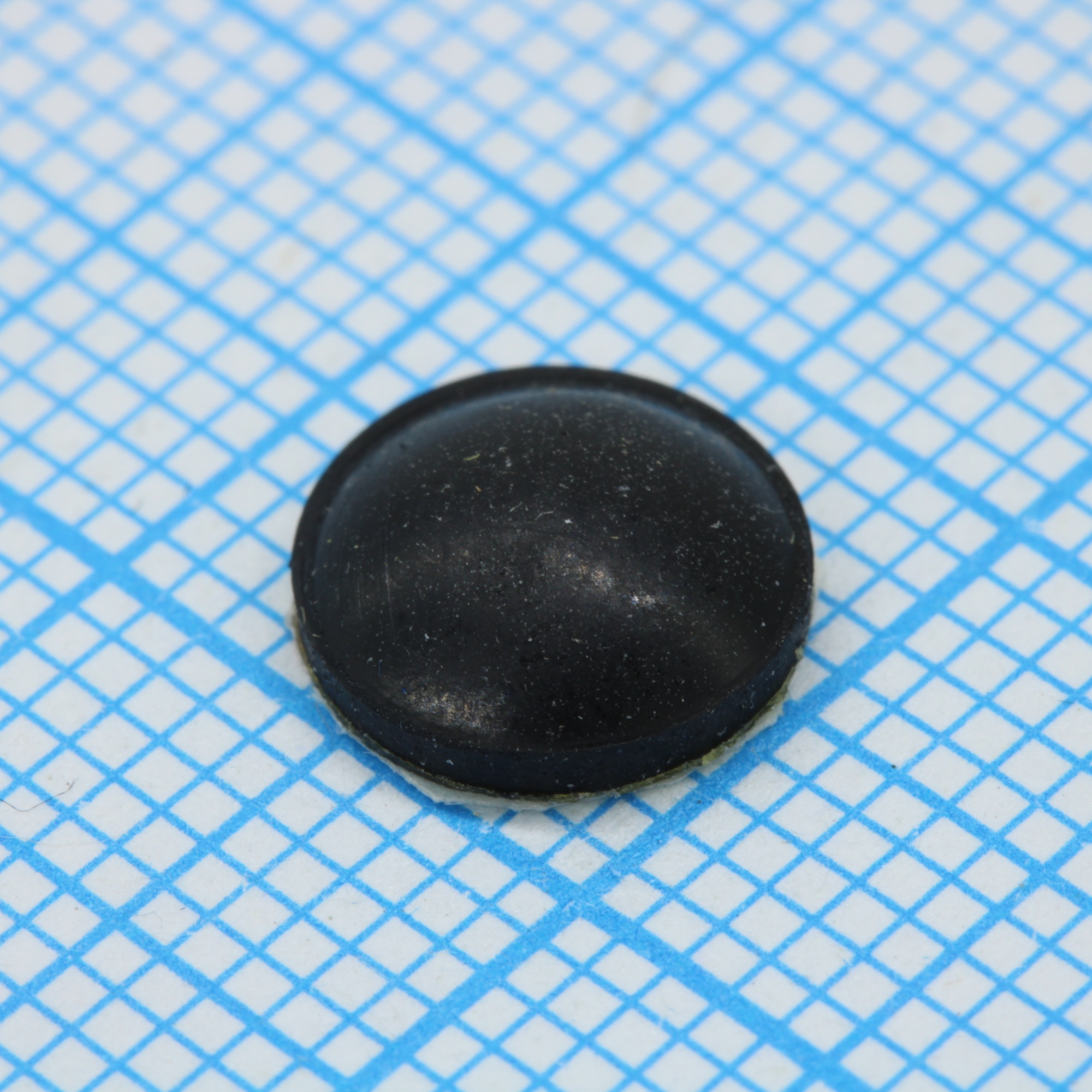 RF-1006 - Круглая резиновая ножка черного цвета на клеевой основе 3M