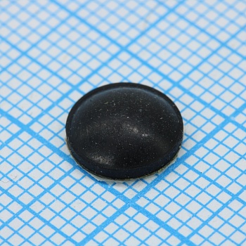 RF-1006 - Круглая резиновая ножка черного цвета на клеевой основе 3M