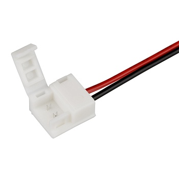 Коннектор выводной FAST-MONO-8mm-L150mm-X1 022308 - Одиночный коннектор с проводом 15см для подключения питания к ГЕРМЕТИЧНЫМ светодиодным одноцветным лентам шириной 8мм. Максимальный допустимый ток 3А, напряжение до 50 В. Цена за 1шт.