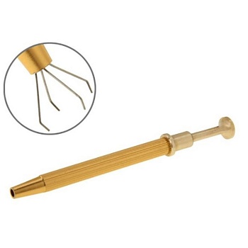 Захват пружинный JM-T8-11 - Изготовлен из высокоточной литой меди, прочный и устойчивый к коррозии.Длина захвата 115мм