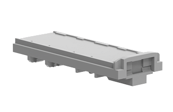 Кронштейн TPA1.5 NS 35T-GY - Кронштейн для DIN-рейки, для блоков TPA1.5…, TPA4/1.5…, цвет: серый