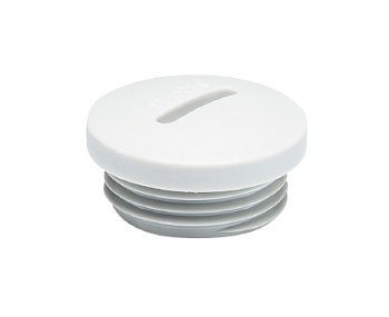 Заглушка 05.507.4153.0 - Заглушка для корпуса разъема REVOS, резьба M25x1,5, пластик, RAL 7035 серый