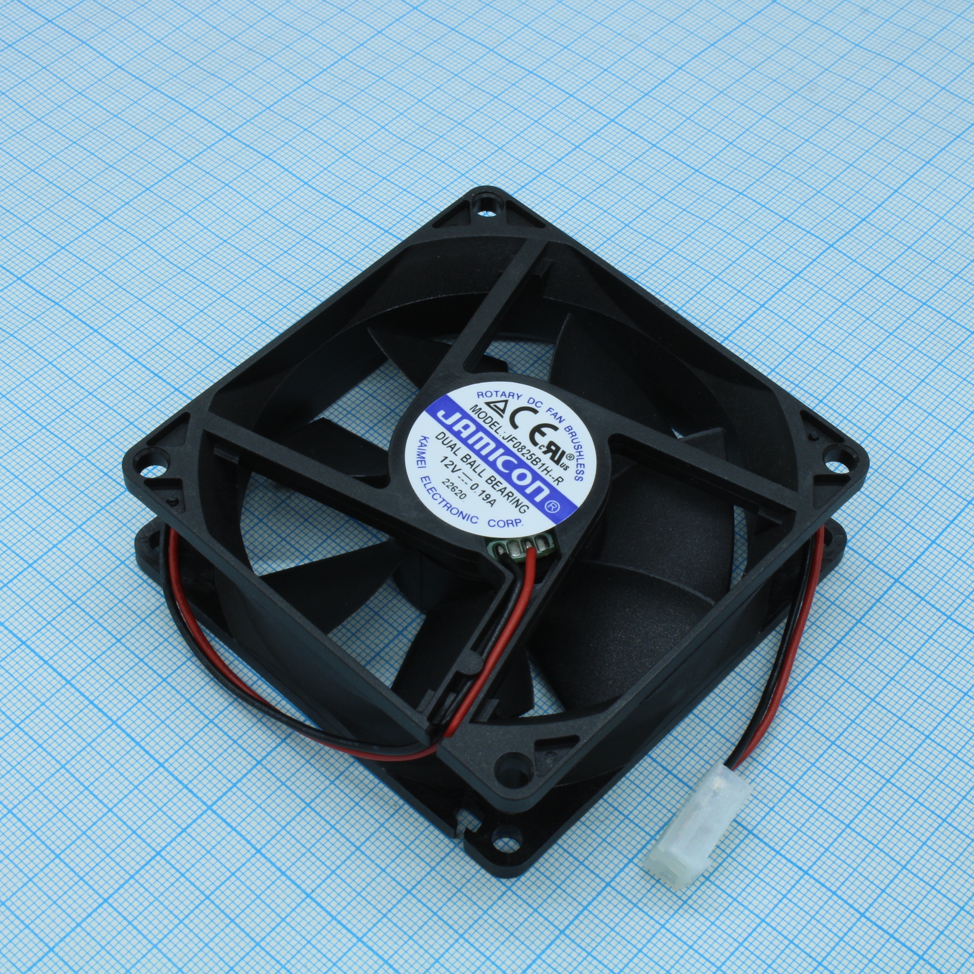 JF0825B1H-R - Вентилятор 12В 80х80х25мм подшипник качения 3000об/мин