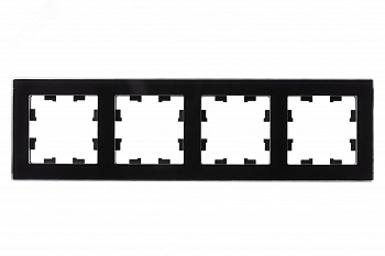 Рамка 4-м AtlasDesign Nature стекло черн. SE ATN321004