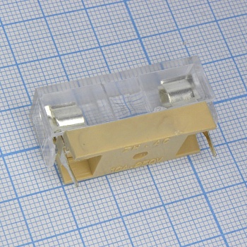 ZH244 - Держатель предохранителя  6*30mm с крышкой, монтаж на плату