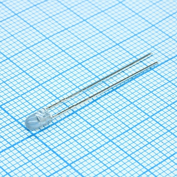 L-934MBD - Светодиод 3мм/синий/466нм/18-50мкд/синий матовый/60°