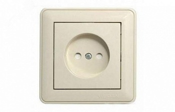 Розетка 1-м СП W59 16А IP20 с заземл. защ. шторки в сборе сл. кость SE RS16-152-28