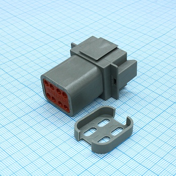 DT04-08PA-CE01 - Корпус разъема 8 контактов монтаж на кабель автомобильного применения