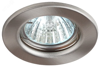 Светильник точечный ST1 SN 50Вт MR16 12В штампован. сатин никель C0043800