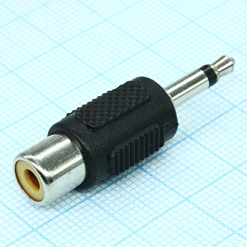 AD6018 TS штекер 3,5 - RCA гнездо - Переходник- аудио, видео разъем м/шт 3,5 - RCA.гн