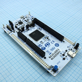 NUCLEO-L552ZE-Q - Плата разработки STM32 Nucleo-144 с микроконтроллером STM32L552ZE, SMPS, поддерживает подключение Arduino, ST Zio и morpho