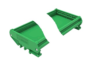 DM72-1000-14-11A(H) - Основание корпуса для электроники, ширина печатной платы 72 мм, длина 1м, монтаж на Din-рейку