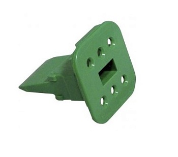 W6S-P012 - Замок с гарантией положения зеленый 6 позиций -55....+125°C