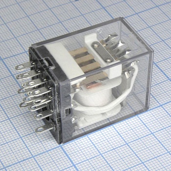 TRY-24VAC-S-4C - реле силовое 24VAC, 5А, 4переключения / 28х21.5х35.5мм