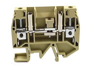 Измерительная клемма JUT2-6S1-CM - Измерительная клемма, тип фиксации провода: винтовой, номинальное сечение: 6 мм кв., 800V, 32A, ширина: 8,2 мм, цвет: желто-зеленвй, тип монтажа: DIN35