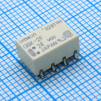 G6K-2F-24DC - Реле сигнальное 1А 2 контакта на замыкание катушка 24В SMT