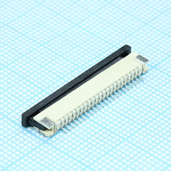 DS1020-07-22VBT1A-R - FPC разъем для шлейфа на плату, поверхностный монтаж 22pin, шаг 1.00мм (контакты снизу)