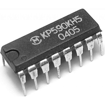 КР590КН5 - 4 ключа со схемой управления (однополюсный, КМОП)