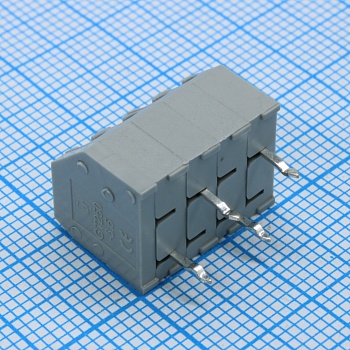 GT250-3.5-04P-11-00 - Нажимной безвинтовой клеммный блок 4 контакта. Зажим типа торцевой контакт. Серия GT250-3.5