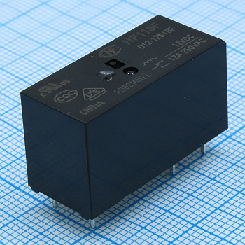 HF115F/012-1ZS1BF - Реле силовое, 12В 12А; Конфиг: 1C