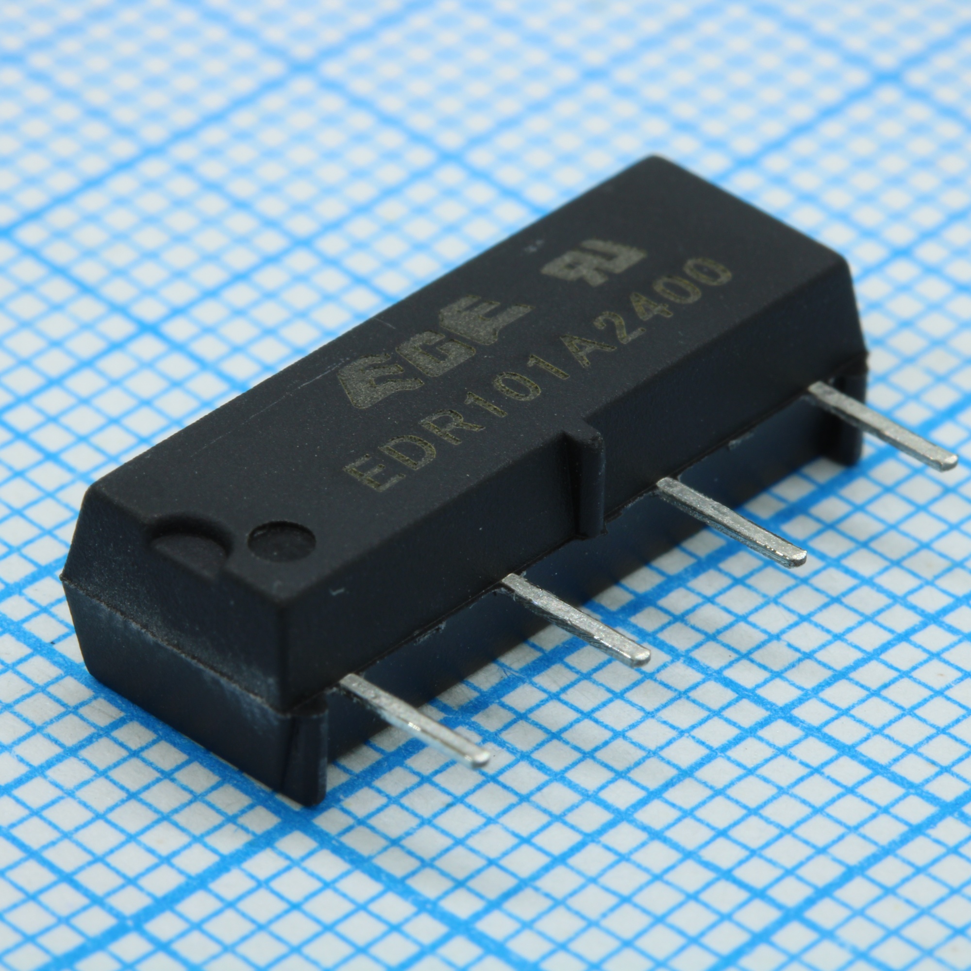 EDR101A2400Z - Реле герконовое 1 контакт на замыкание катушка 24В 2150Ом SIP/SIL