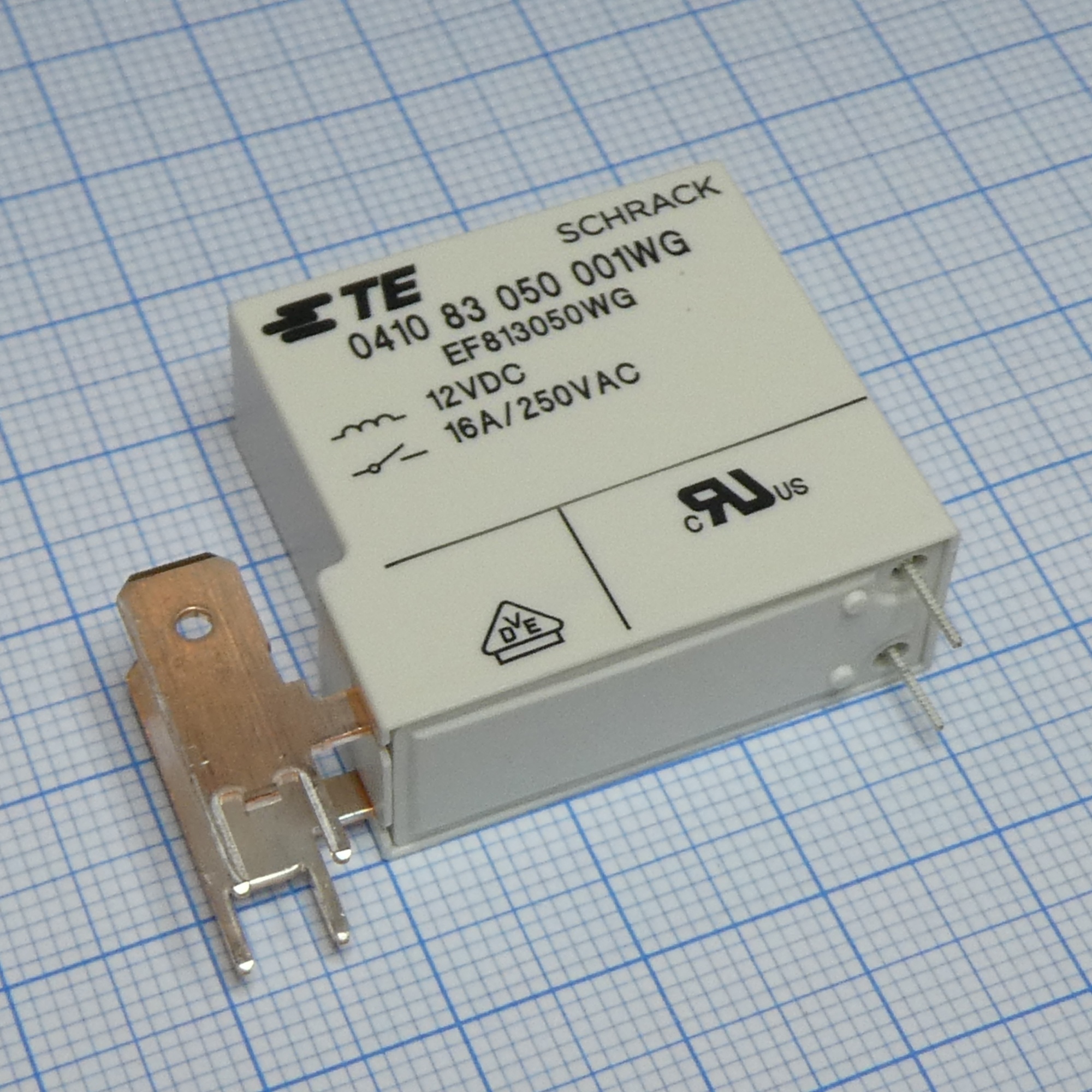 8-1415536-7 - Силовое реле, SPST-NO-DM, 12В DC, 10А, клеммное подключение нагрузки