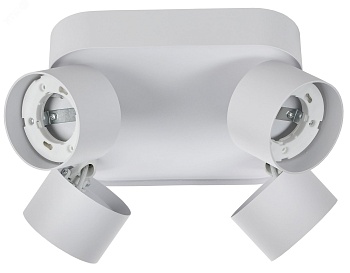 Светильник 4044 накладной потолочный под лампу 4хGX53 белый IEK LT-UPB0-4044-GX53-1-K01