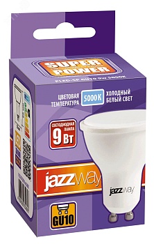 Лампа светодиодная PLED-SP 9Вт PAR16 5000К холод. бел. GU10 720лм 230В 2859723A