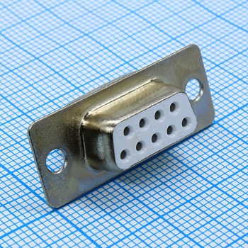 DS1033-09FWNSISS-CT - Гнездо 9 pin на кабель (пайка)