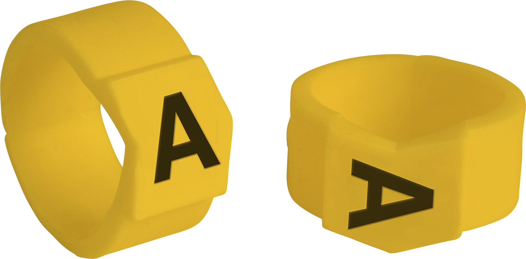 brd333710 - SCNG-61-A клипсы жёлтые, 50шт/упак, для провода 15,1-19,0мм диаметра, легенда A