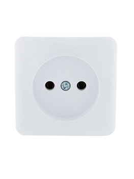 Розетка 1-м ОП Viola 16А IP20 без заземл. бел. 751-0200-121