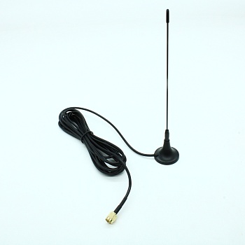 ANT 433 BY-433-06 SMA-M 3M - Внешняя антенна на 433МГц, кабель с SMA-M разъемом, длина 3м., 170х30мм, 2dBi, крепление магнит