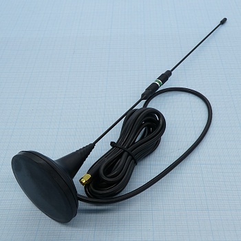 ANT GSM ANTEY 914 SMA - GSM 900/1800; 50Ом; 5,5 дБ; КСВ 1,9:1; магнитная база 65мм; длина кабеля 2м; ветровая нагрузка: 150км/ч; SMA-M-разъем