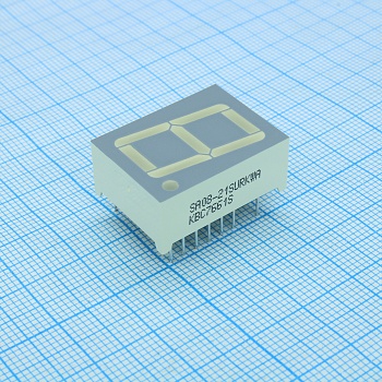 SA08-21SURKWA - 1 разрядный индикатор 20,32мм/красный/630нм/9-19мкд/ОА