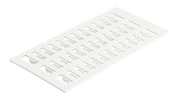 Маркировка WMS SI2KTM02W/10 - Маркировка кабеля, длина 10 мм, PC, белый, 33 шильдиков, для плоттера wieplot,