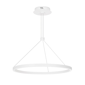 Светильник SP-CONGO-CAN-1-R600-36W Warm3000 (WH, 120 deg, 230V) 046231 - Подвесной светильник. Мощность 36 Вт, св. поток 2050 лм, 57 лм/Вт, теплый 3000 K, CRI>90, угол 120°, напряжение питания 230 В. Белый круглый корпус из алюминия, экран силикон, степен