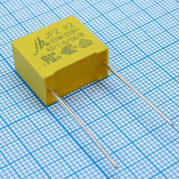 JFZ0A9334K150000B - Конденсатор помехоподавляющий X2 0.33мкФ 310VAC