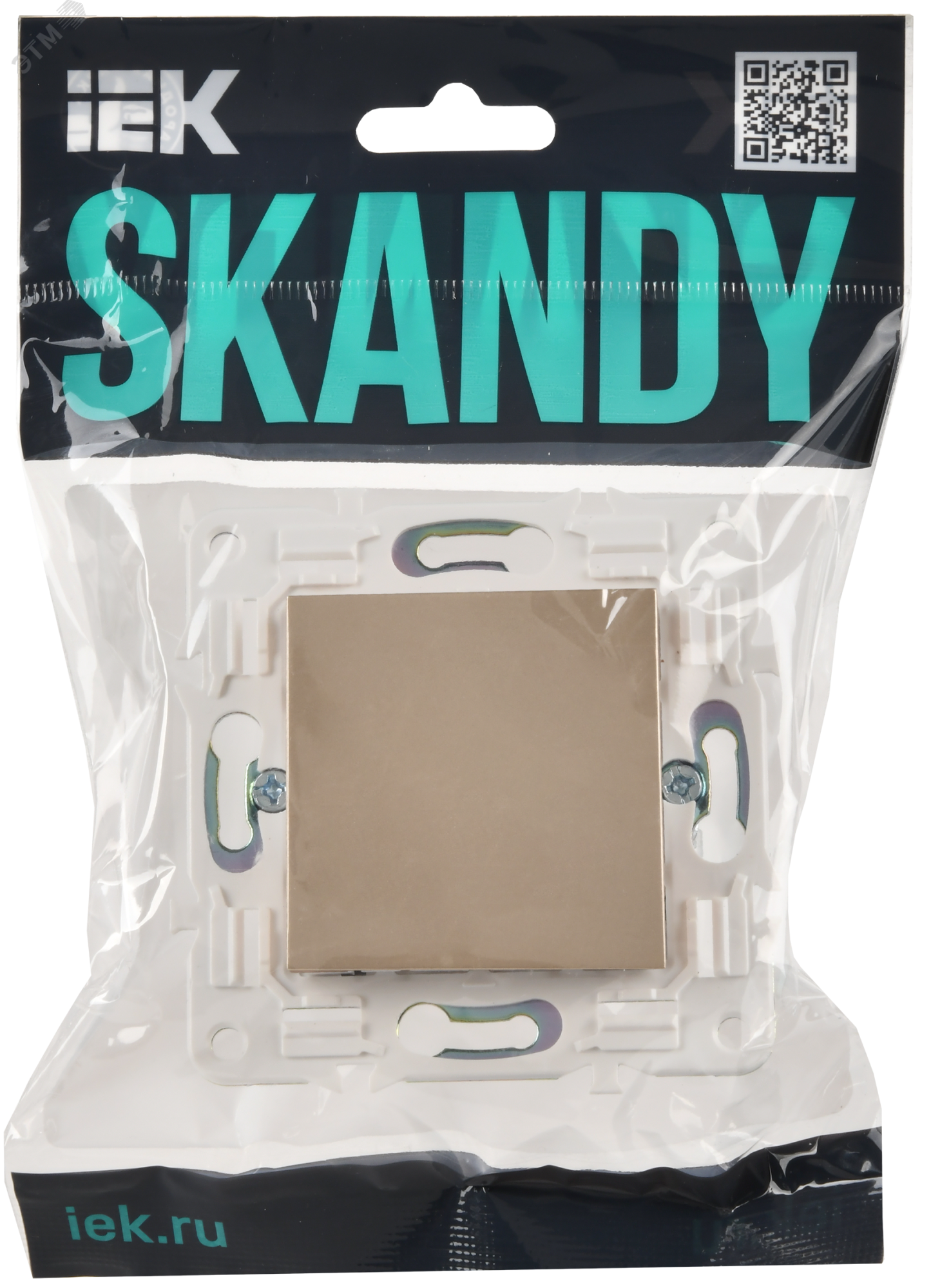 SKANDY Заглушка с суппортом SK-C01Sa песочный IEK SK-PL10-K98