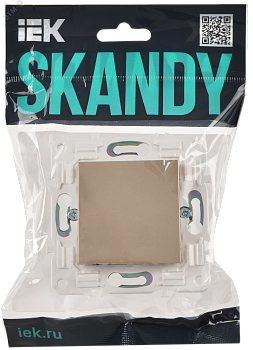 SKANDY Заглушка с суппортом SK-C01Sa песочный IEK SK-PL10-K98