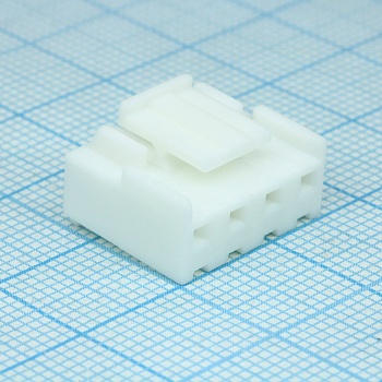 1-1123722-4 - Корпус разъема, Гнездо, 4 местн. шаг 3.96 мм без контактов пакет