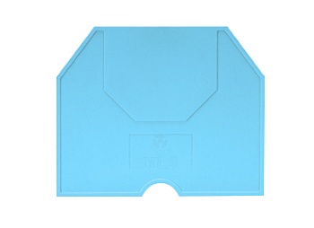 Пластина разд. TWN 16 BLAU - Разделительная пластина, для клемм WKN 16..., цвет: синий