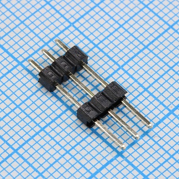 DS1029-01-1X3P8BVB18-B - Штыревой соединитель, 1х3 шаг 2,54мм.,однорядный (A=6.00мм, H=3.00мм, B=12.00мм)