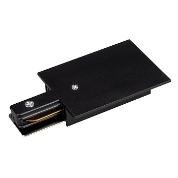 Коннектор питания LGD-2TR-CON-POWER-F-BK (C) 038675 - Концевой коннектор для подключения питания черного цвета. 110х60х20мм. При использовании с треками и аксессуарами другой серии возможно отличие по цвету.