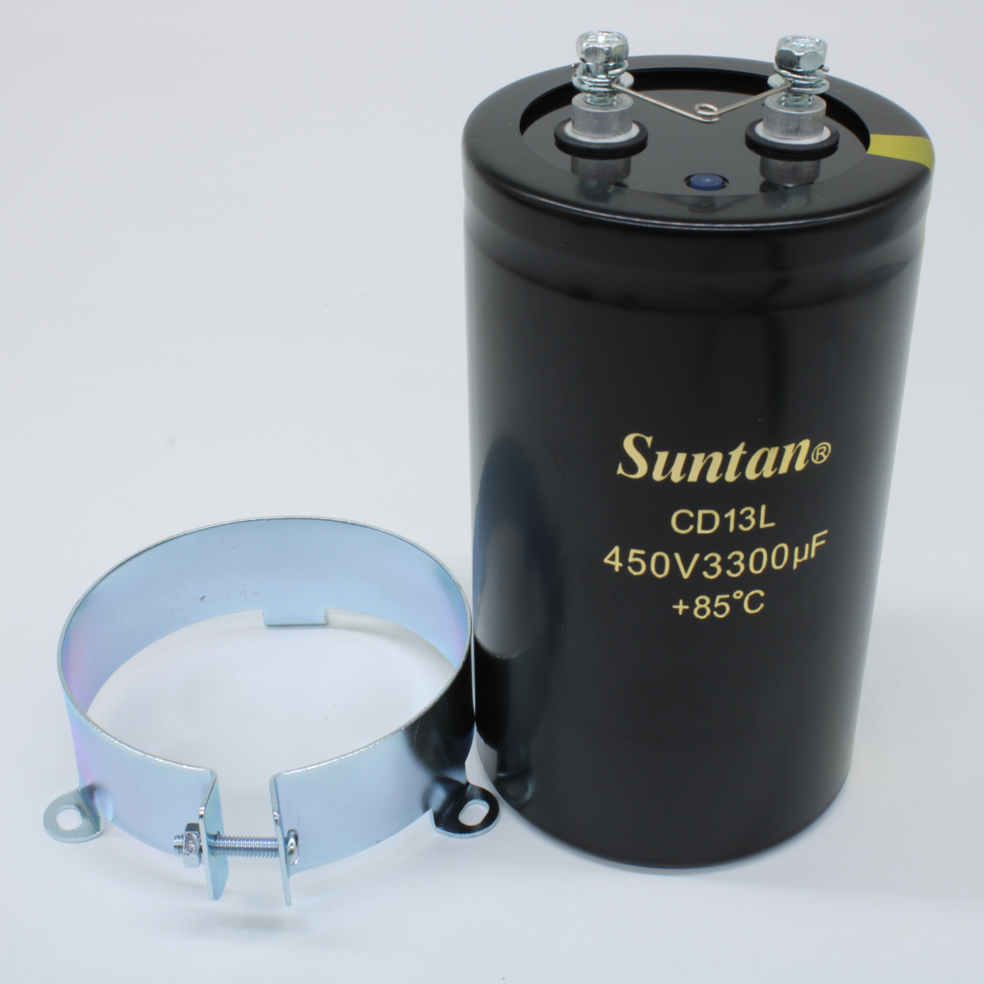 TS13EF2W332MSB000R - Алюминиевый электролитический конденсатор 450В 3300мкФ 77x130 85°C/2000ч M6. В комплект поставки конденсаторов, произведённых после 01.12.2018, гайки/шайбы не входят