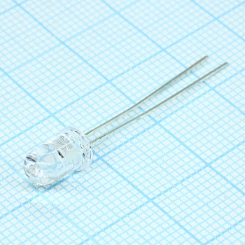 L-7113SRC-DW - Светодиод 5мм/красный/640нм/1600-1800мкд/прозрачный/20°