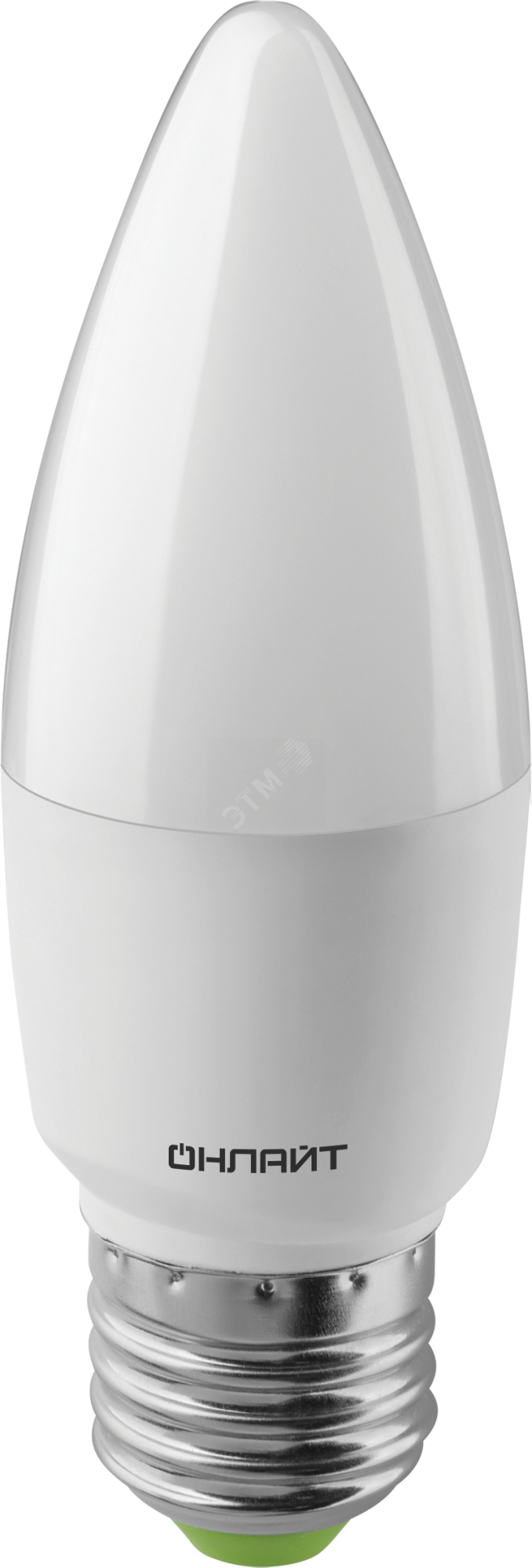 Лампа светодиодная LED 10вт Е27 дневной матовая свеча 21213