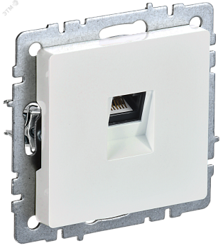 BRITE Розетка компьютерная RJ45 кат.5E РК10-БрЖ жемчуг BR-K10-1-K36