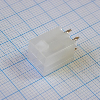 39281043 - Разъем типа провод-плата, вертикальный, 94V-2, 4.2 мм, 4 контакт(-ов), Штыревой Разъем