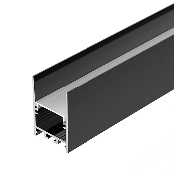 Профиль SL-COMFORT-3551-2000 ANOD BLACK 031730 - Алюминиевый анодированный профиль для светодиодных лент и линеек. Цвет - чёрный. Экран утоплен в плоскости профиля, что позволяет скрыть источник света от прямого контакта с глазами. Габаритные размеры (LхW