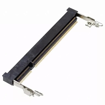 1473005-4 - Разъем DDR2, DIMM, Шаг: 0.6 мм; Контакты: 200; Монтаж: поверхностный; Расположение: угловое